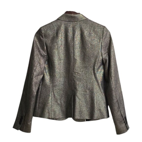 Banana Republic Classic Fit Gold Metallic Blazer Sz 2 - Picture 5 of 11